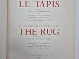 an open book with the title of the rug on it