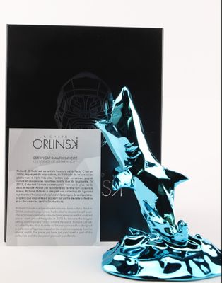 Bear bubble - Blue édition - Richard Orlinski