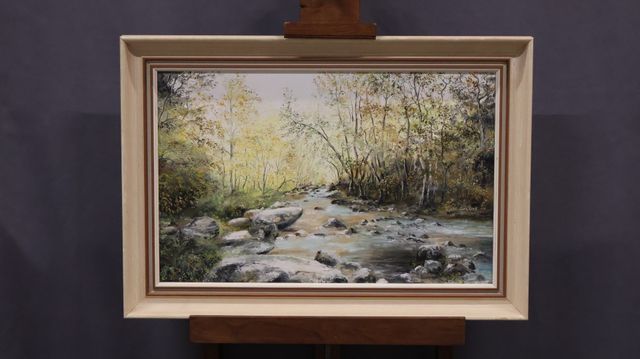 Jean Louis PETIT (XXème) « Le Pont Charraud, La Sédelle ». Huile ...