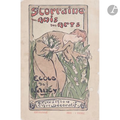 an old book cover with a woman picking flowers