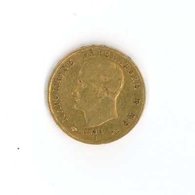 an image of a gold coin on a white surface