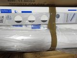 two rolls of toilet paper wrapped in plastic on top of each other