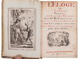 an open book with a drawing of a man and a woman
