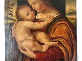 an image of a painting of a woman holding a baby
