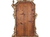 an image of a wooden mirror on a white background with a white background