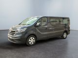 a picture of a grey van parked in a room