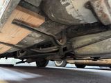 a close up view of the underside of a vehicle