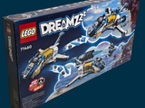 a box of legos with a picture of a space ship in it