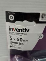 Lot de 12 - INVENTIV - Boulon tête cylindrique - 5x60mm zing… (photo 2)