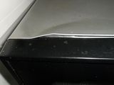 a microwave oven with a door open in a kitchen