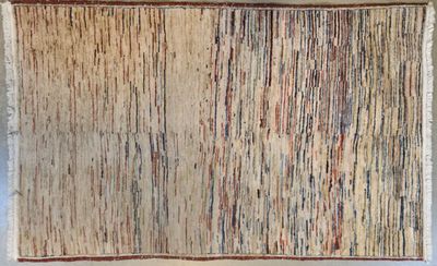 PAKISTAN. Tapis Ziegler en laine à décor rectiligne.