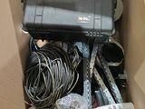 a box full of electrical equipment in a box