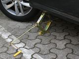 a car that is parked on the side of the road