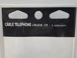 a sign that says cable telephone longueurs 25h 4 connectors