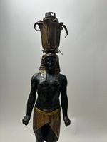 Pied de lampe de style Empire "retour d'Egypte" en laiton et… (photo 2)