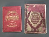two books that are sitting side by side on a table