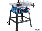 a table saw is sitting on top of a stand