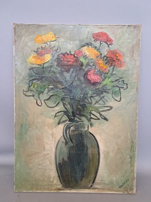 Ecole XXe R. DARGUET Bouquet de fleurs