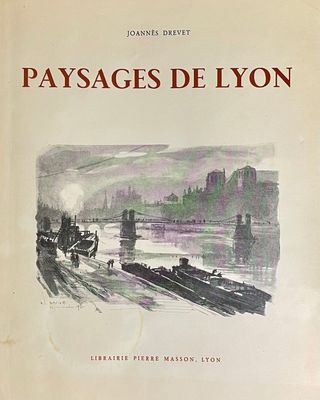 the cover of the book paysages de lyon is shown