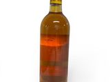 a bottle of wine that is sitting on a table