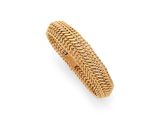 une bague à bande tressée en or jaune 18 carats