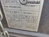 a sign on the side of a machine that says made in italy
