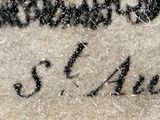 an image of a close up of a piece of wood with writing on it