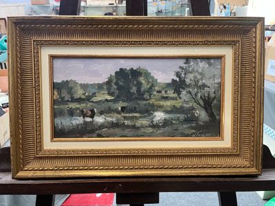 une image d'une image d'une peinture sur un chevalet