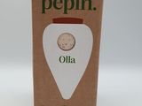 packaging of a box of pepin olia with a slice cut out of it
