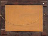 an image of a picture of a wooden frame with a rope attached to it