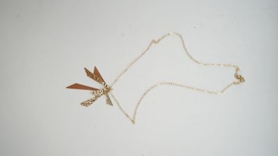 Collier en or jaune 9 carats, 375°/°°, composé d'une chaine … - Photo 1