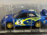 subaru impreza wrc wrc rally car in display case