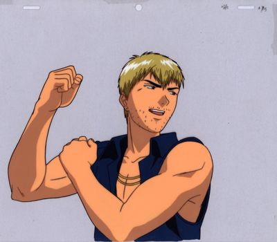 an image of a cartoon of a man flexing his arm