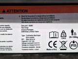 an image of a close up of a label on a vehicle