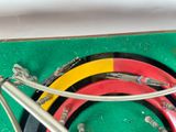 a close up of a bicycle frame and some wires