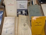 many books that are in a box together
