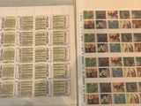 a book with a lot of stamps on it