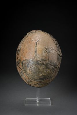une image représentant un vase orné d'un oiseau