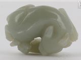 a picture of a white jade sculpture of a turtle