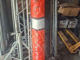 a fire hydrant that is wrapped up in a garage