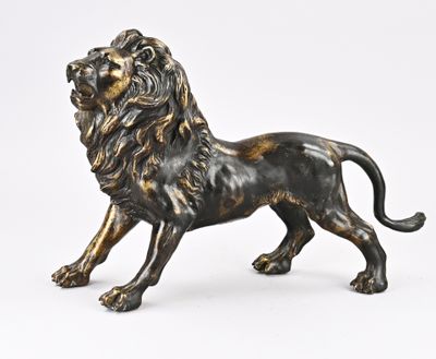 une image représentant une statue de lion sur fond blanc