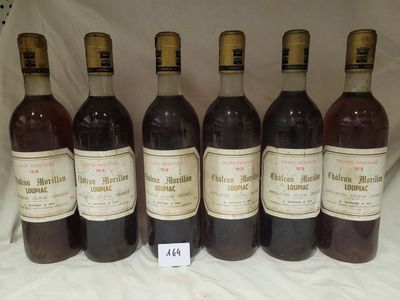 6 bouteilles CHÂTEAU MORILLON 1978 LOUPIAC.