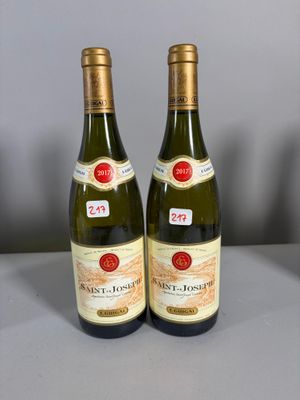 2 btlles Saint Joseph blanc, Guigal, 2017.
