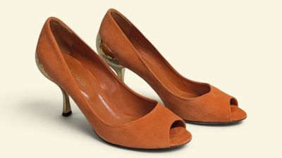 an image of a pair of women ' s shoes on a white background