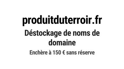 Nom de domaine produitduterroir.