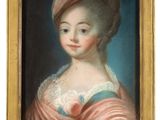 portrait of a young woman in a pink dress and a feathered hat