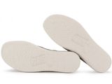 the soles of a pair of white shoes on a white surface