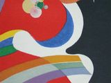 an image of a painting of a clown with a crown on it ' s head