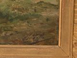 a picture of a painting on the wall of a room
