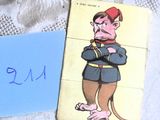 une carte sur laquelle figure l'image d'un personnage de dessin animé